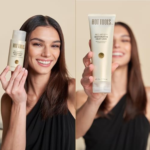 HOT TOOLS¢â Pro Artist Heat Protection Shampoo and Conditioner Set | Cleanse, Repair and Strengthen Heat-Styled Hair