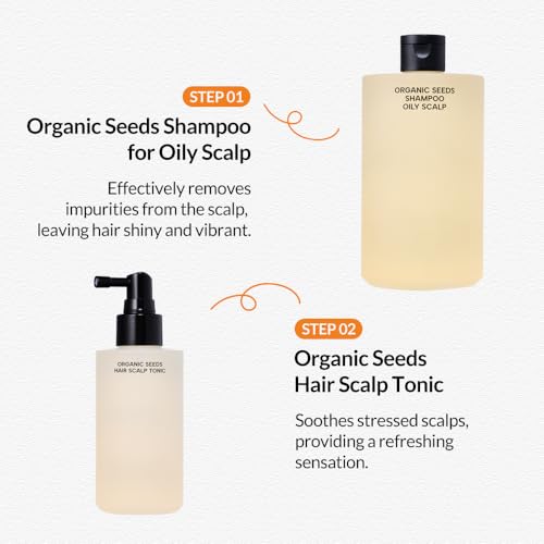 Whamisa Organic Seeds Hair Scalp Tonic - Refreshing Scalp Care (165ml)