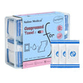 Compressed Towel Tablets - 50 Pack Quick-Expand Dry/Wet Towels for Travel, Camping, Hiking, Backpacking - Ultra Portable, Individually Wrapped, Lint-free Compressed Towel