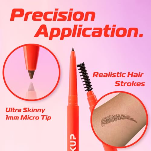 Makup Beauty Ultra Thin Eyebrow Pencil - Waterproof Micro Brow Pen