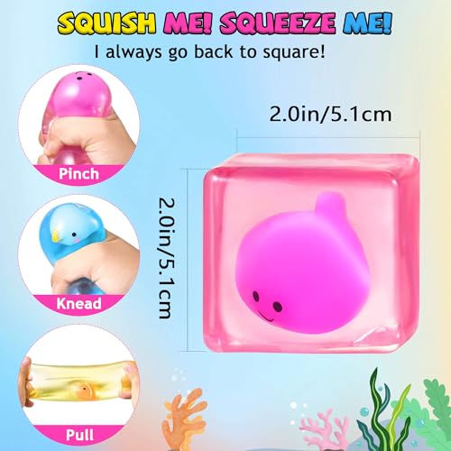Glow in the Dark Stress Cube Fidget Toy - Sensory Stress Relief