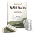 Zomchi Double Edge Razor Blades 2.0, 100 Counts Safety Razor Blades for Shaving, Platinum Stainless Steel Shaving Blades for Men and Women, Fits All Standard Double Edge Razors