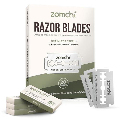 Razor Blade Bank with 100 Counts Safety Razor Blades