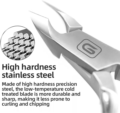 Gubonwer Professional Cuticle Nippers - Sharp Stainless Steel Cuticle Trimmer