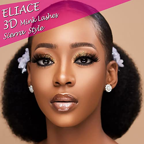 Eliace 15 Pairs 3D Wispy False Eyelashes - Reusable & Vegan