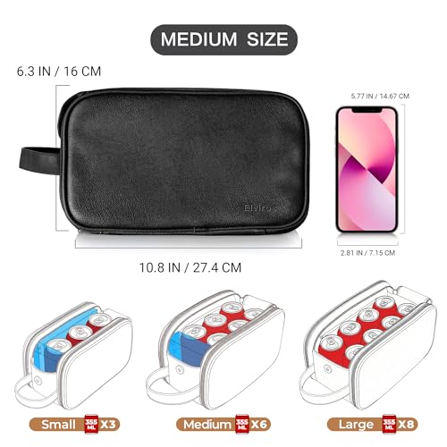 Elviros Large Travel Toiletry Bag for Men, Water-Resistant Dopp Kit