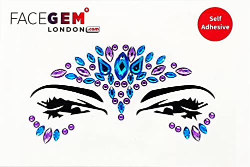 Self-Adhesive Face Gems - 9 PCS Festival Body Jewels
