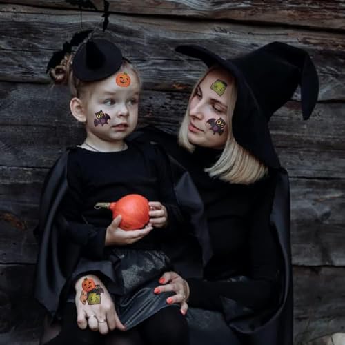 150 Halloween Temporary Tattoos for Kids, 2" Assorted