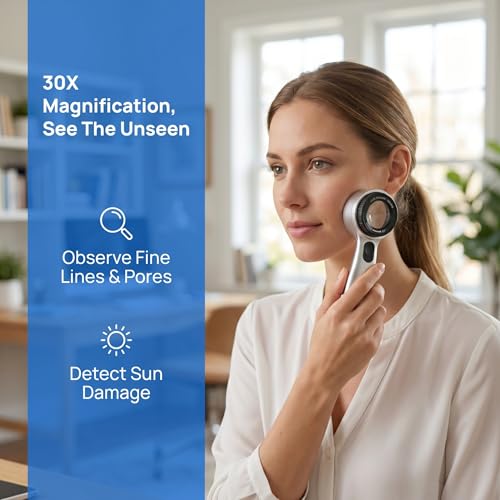 Portable Dermatoscope 30x Magnification with 4 Lighting Modes