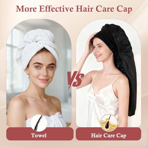 Heat Cap for Deep Conditioning Hair Steamer with 10-Level Temperature Control