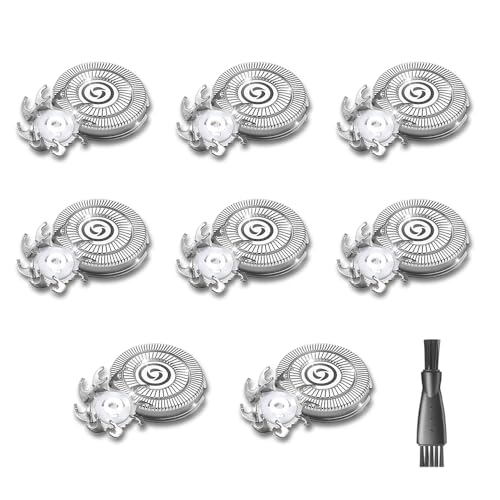 8 PACKS Head Shaver Replacement Heads Compatible with Skull Shaver Pitbull Gold PRO, Pitbull Silver PRO, Palm, Pitbull Platinum PRO, Sk-ull Shaver Pitbull Gold PRO Shaver Replacement Blade