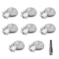8 PACKS Head Shaver Replacement Heads Compatible with Skull Shaver Pitbull Gold PRO, Pitbull Silver PRO, Palm, Pitbull Platinum PRO, Sk-ull Shaver Pitbull Gold PRO Shaver Replacement Blade