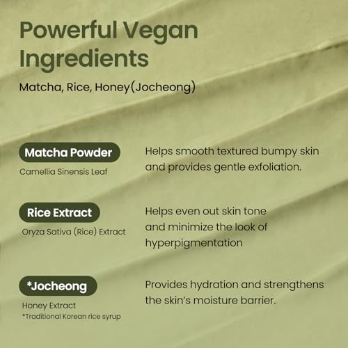 FRESH MATCHA PACK CLEANSING POWDER, Matcha Mask, Ceramide, Gentle Face Wash, Radiant Skin, Facial Cleanser for Dry Skin, Korean Skincare, Fragrance Free, 40g/1.41fl.oz.