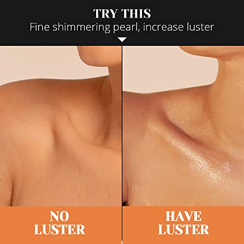 Liyalan Shimmer Body Oil Golden Brown 5 Color Bronze Face Glow Pearl Highlighter Illuminator Body Makeup Shine Glitter Gold Liquid Taning 3.38 Fl Oz