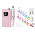 MelodySusie Professional Rechargeable Nail Drill 30000 RPM with Nail Stand for Press Ons