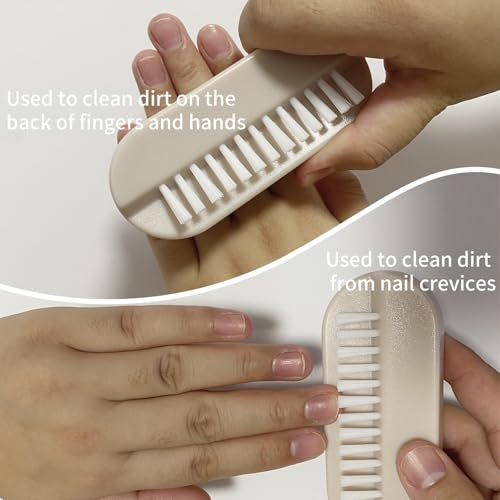 4-Pack Nail Brush for Cleaning Fingernails | Dual-Sided Bristles