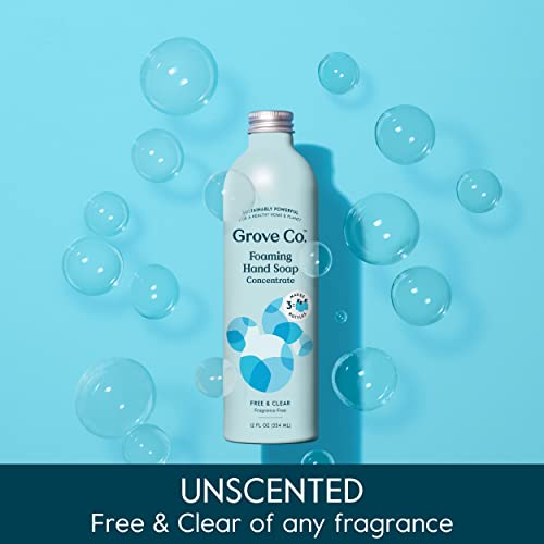 Grove Co. Unscented Foaming Hand Soap Refills, 2 x 12 oz