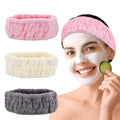 Microfiber Spa Headband 3-Pack - Soft Terry Cloth for Face & Makeup