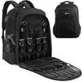 TORIBIO Black Barber Supplies Backpack with USB Port - Large Capacity, Professional Tool Bag for Men