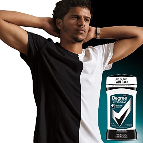 Degree Men UltraClear Black+White Antiperspirant, 72-Hour Protection, 2-Pack