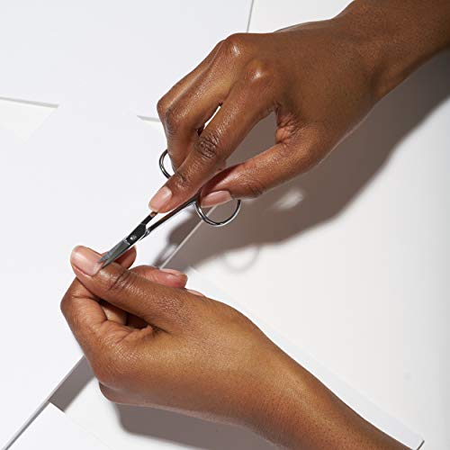 Tweezerman Precision Cuticle Scissors - Silver Ergonomic Manicure Tool