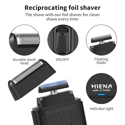 HIENA PRO Hair Clipper Set for Men - Cordless Trimmer & Foil Shaver