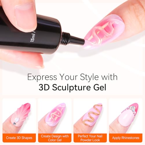 Makartt 3D Nail Gel Sculpting - 15g Rhinestone Glue