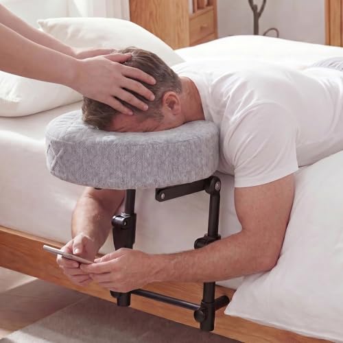 Portable Massage Headrest for Bed | Adjustable Face Cradle Memory Foam