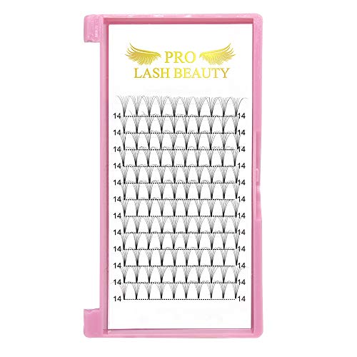Premade Volume Eyelash Extensions 7D-C-0.07-12 Short Stem Premade Fans Eyelash Extensions 9 to 20 mm Pre made Lash Fans 3D 5D 7D Volume Lash Extensions .07 .10 C D Curl(7D-C-0.07,12mm)