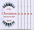 Christina Eyelashes 702 - 6 Pack Human Hair Strip Lashes