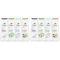 Dove Body Wash Deep Moisture,Sensitive Skin,Cucumber and Green Tea,and Shea Butter & Vanilla Collection Skin Cleanser with 24hr Renewing MicroMoisture 20 oz,(Pack of 8)