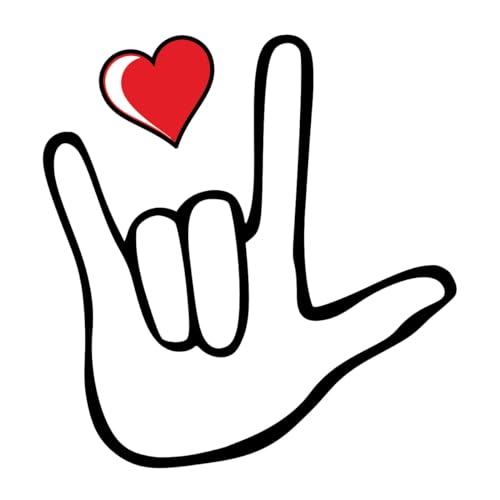ASL I Love You Temporary Tattoos - 48 Pack