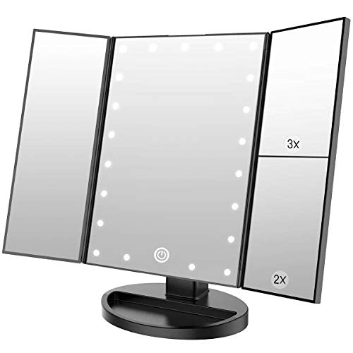 LED Makeup Mirror with 21 Lights & 2x/3x Magnification