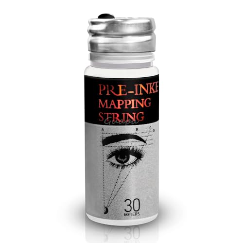 Brow Mapping Kit with White Paste & String - Professional Eyebrow