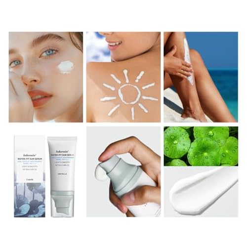 2 Pcs Centella Sunscreen SPF 50, Centella Water-Fit Sun Serum, Long-Lasting Protection, Nourishing Skin Protection and UV Defens.
