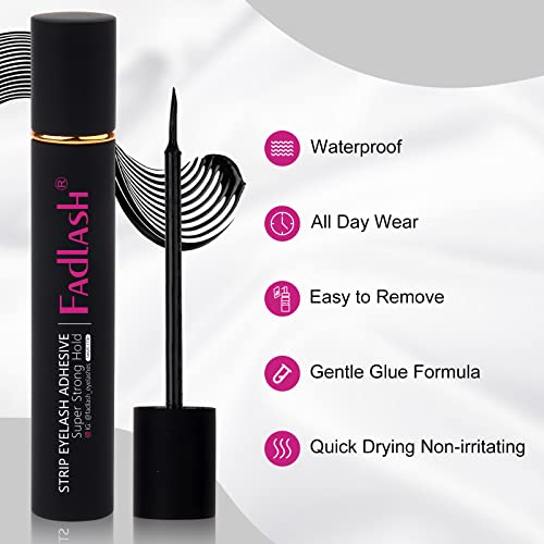FADLASH Eyelash Glue - Strong Hold, Waterproof, Latex Free