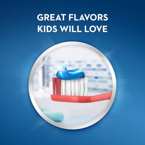 Kids Cavity Protection Toothpaste Pack of 3 - Sparkle Fun Flavor, 4.6 oz
