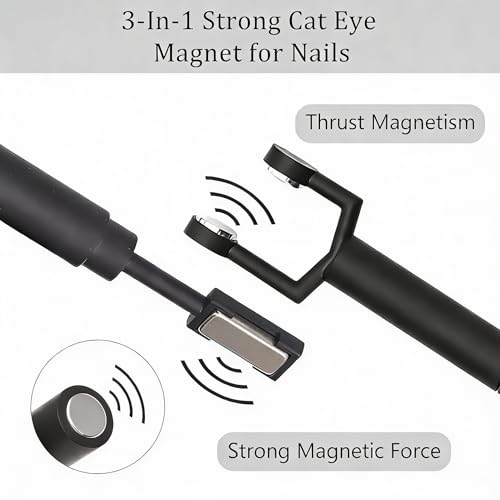 WOKOTO 2-Pack Cat Eye Nail Magnet Pens for Art Design