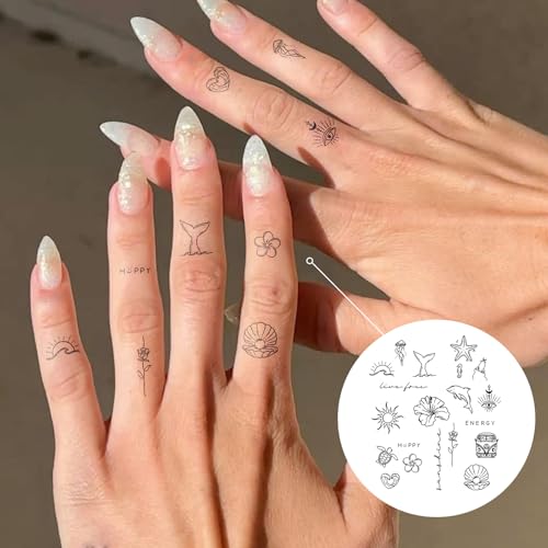 Tropical Semi-Permanent Tattoos - Waterproof Temporary Tattoo Designs