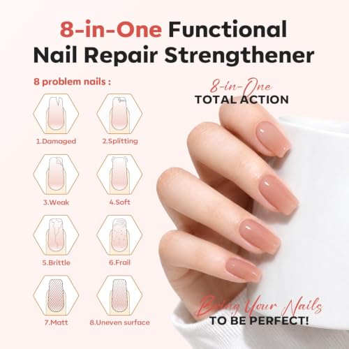 Modelones Nail Strengthener Polish - Ridge Filler & Hardener 15ml