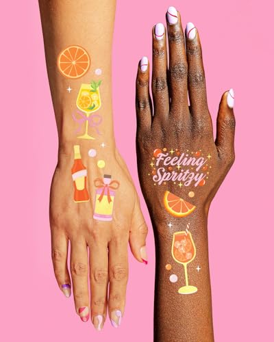 xo, Fetti Spritz Tattoos - 50 Gold Foil Temporary Tattoos