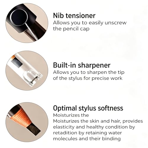 5-Pack Pull String Eyebrow Pencil Set – Black