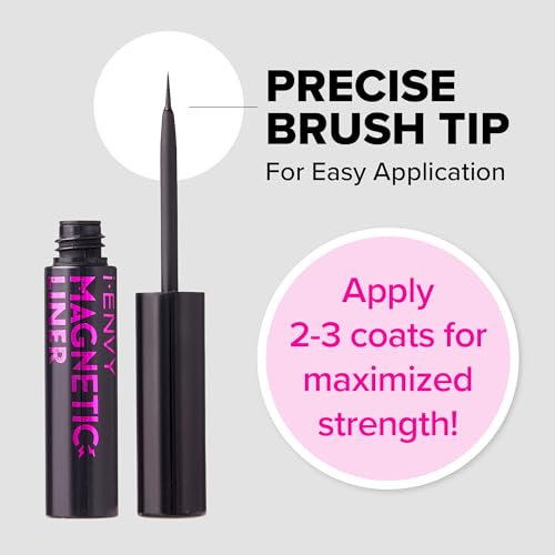 i•ENVY Magnetic Eyeliner Wind-Resistant 16-Hour Lash Adhesive, Dermatologist Tested