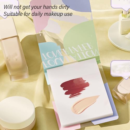 Disposable Makeup Mixing Palette Paper, 200 Sheets with Mixing Sticks