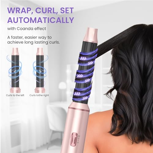 5-in-1 Hot Air Brush Dryer Set with Curlers & Straighteners
