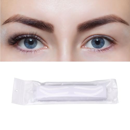 100 Sheet Disposable Eyebrow Stencil Stickers - Adhesive Shaping Tape