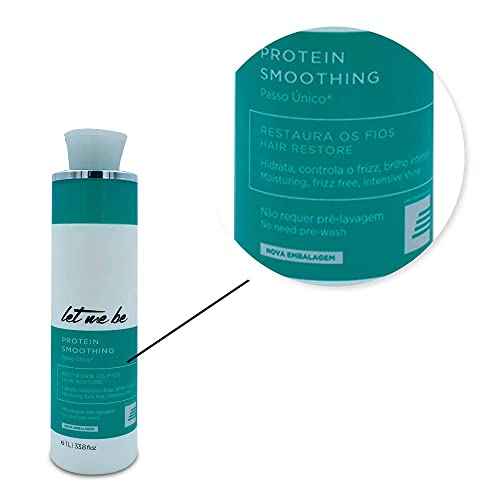 Let Me Be Smoothing Protein 1L/33.8fl.oz + Deep Repair Mask 500ml/16.90fl.oz Haircare Duo - Professional Strength Treatment and Mask