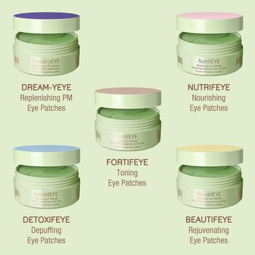 Pixi DetoxifEYE Hydrogel Eye Patches - Depuffing & Hydrating, 60ct