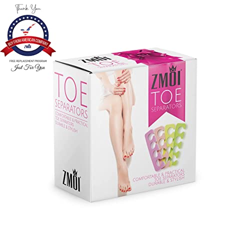 Premium Toe Separator Set - 24 Soft Foam Pedicure Tools by ZMOI