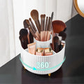 360° Rotating Makeup Brush Holder Organizer - 5 Compartments